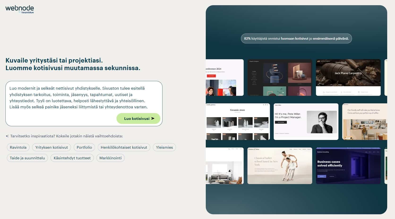 Luo yhdistykselle nettisivut Luo yhdistykselle nettisivut