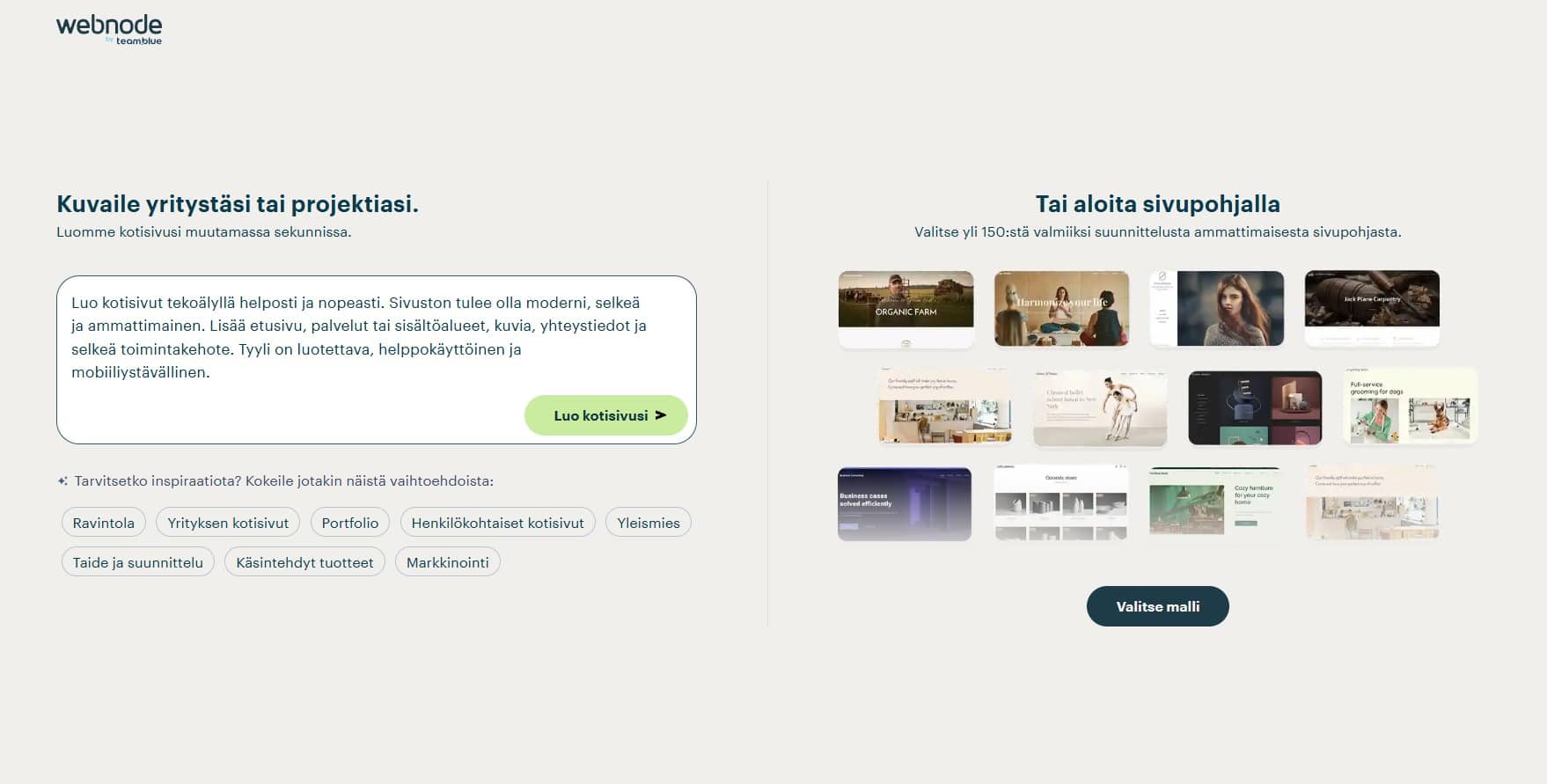 Lou kotisivut tekoälyllä webnode Lou kotisivut tekoälyllä webnode
